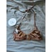 NWT Princess Polly NEVAEH SHINE Set(Bikini & Top) BROWN size 2