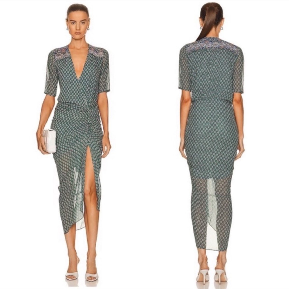 Veronica Beard Mariposa Green dress Sz XXS/00
