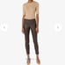 Vince brown lamb leather leggings size XS