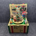 Vtg RARE Enesco Christmas Toy Chest Music Box O Tannenbaum Tree Train 1984