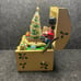 Vtg RARE Enesco Christmas Toy Chest Music Box O Tannenbaum Tree Train 1984