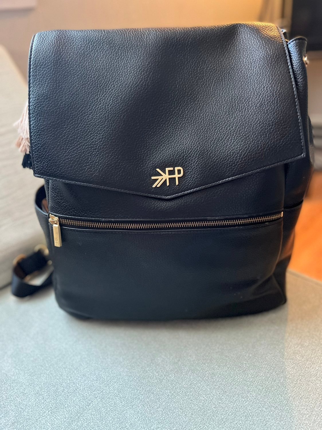 Freshly picked diaper bag with reese & co tassle