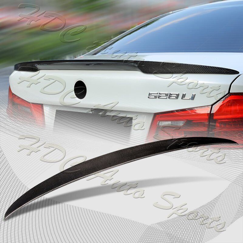 For 17-23 BMW 530i 540i 550i M5 G30 Performance Real Carbon Fiber Trunk Spoiler