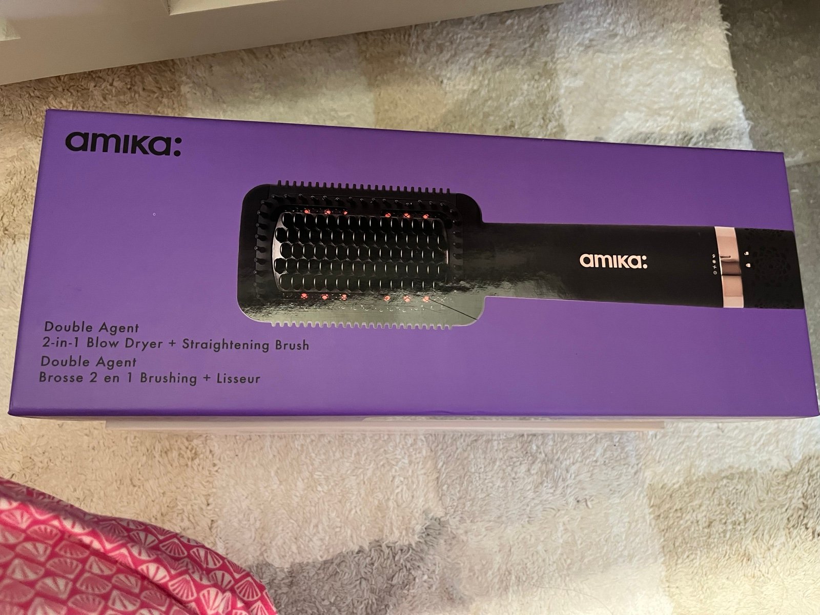 Amika Double Agent 2 in 1 Straightening Blow dryer brush