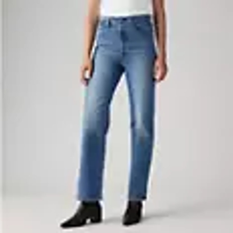 NWT Levi's Ribcage Straight Ankle Jean in Dance Around Medium Wash 27 x 27