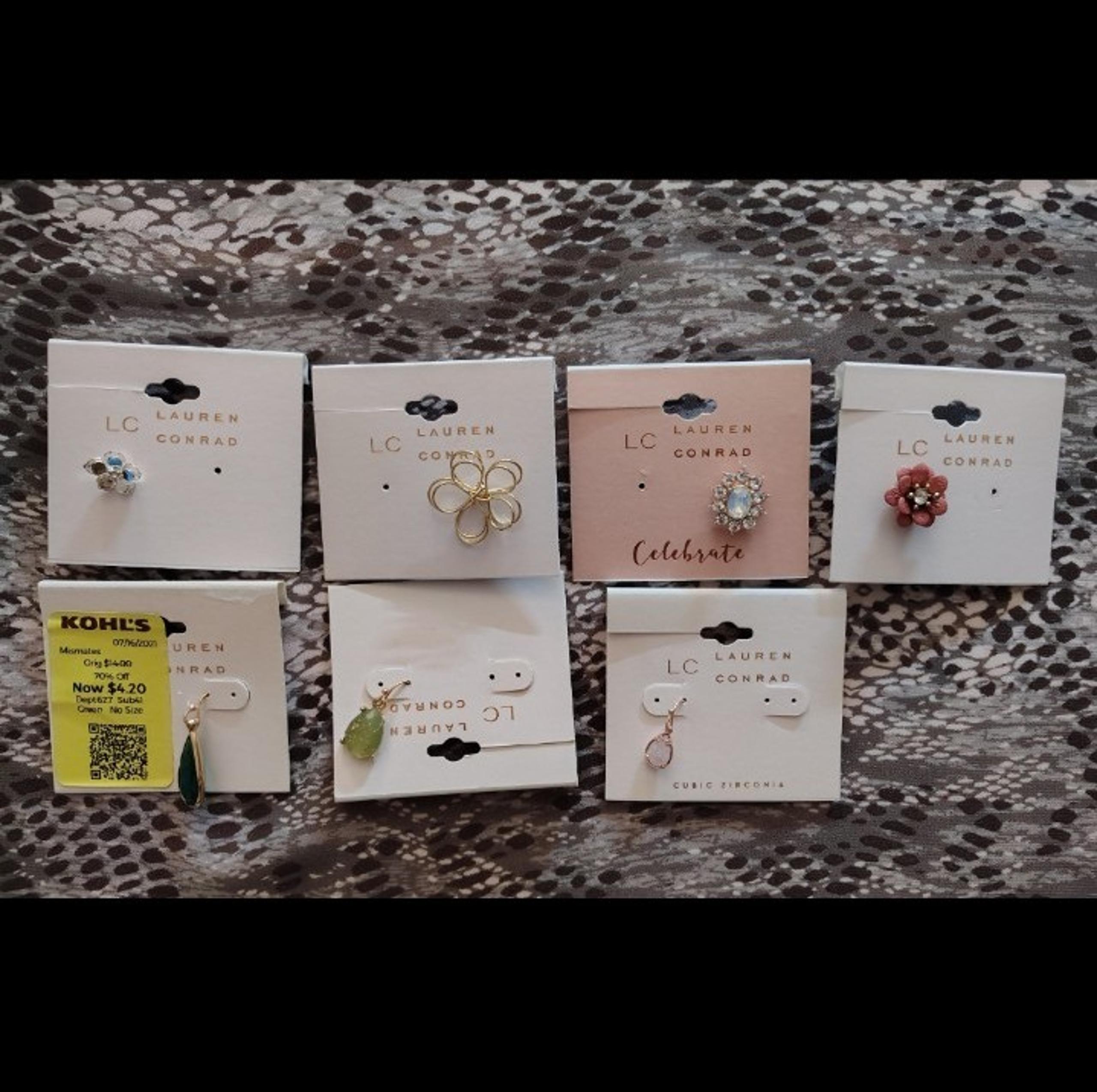 Lauren Conrad Earrings (one missing in each) for crafting