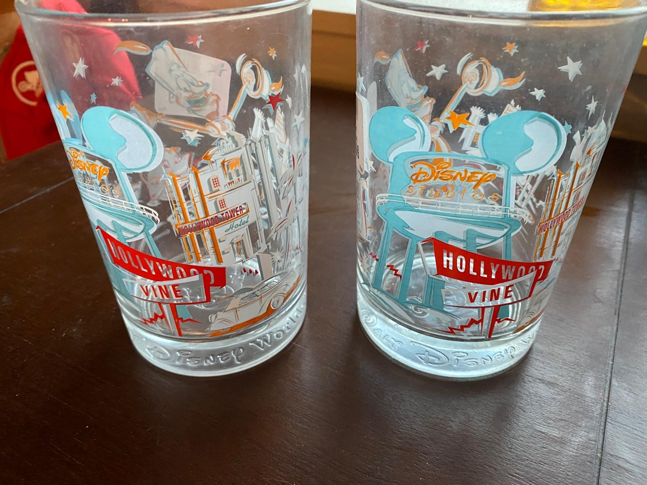 (2) Disney World Remember the Magic 25th Anniversary Glass