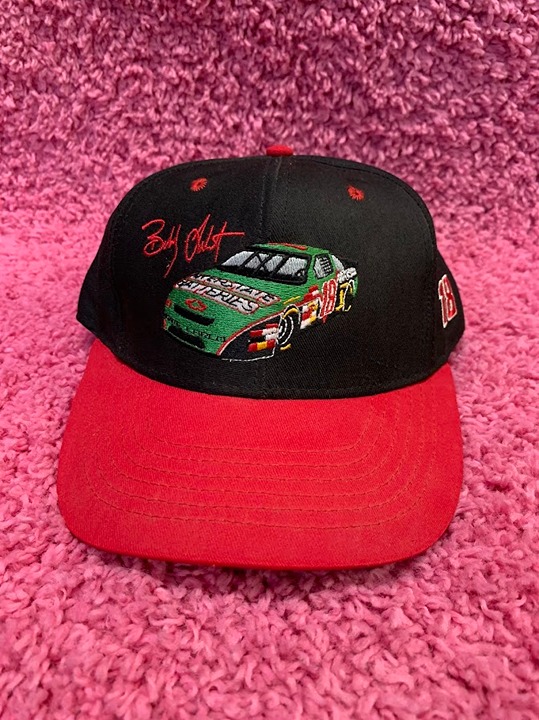 Vintage Nascar Interstate Batteries Bobby Labonte Black and Red Snapback Cap