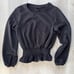 WHO WHAT WEAR peplum sweatshirt size xs