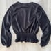WHO WHAT WEAR peplum sweatshirt size xs