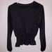 WHO WHAT WEAR peplum sweatshirt size xs
