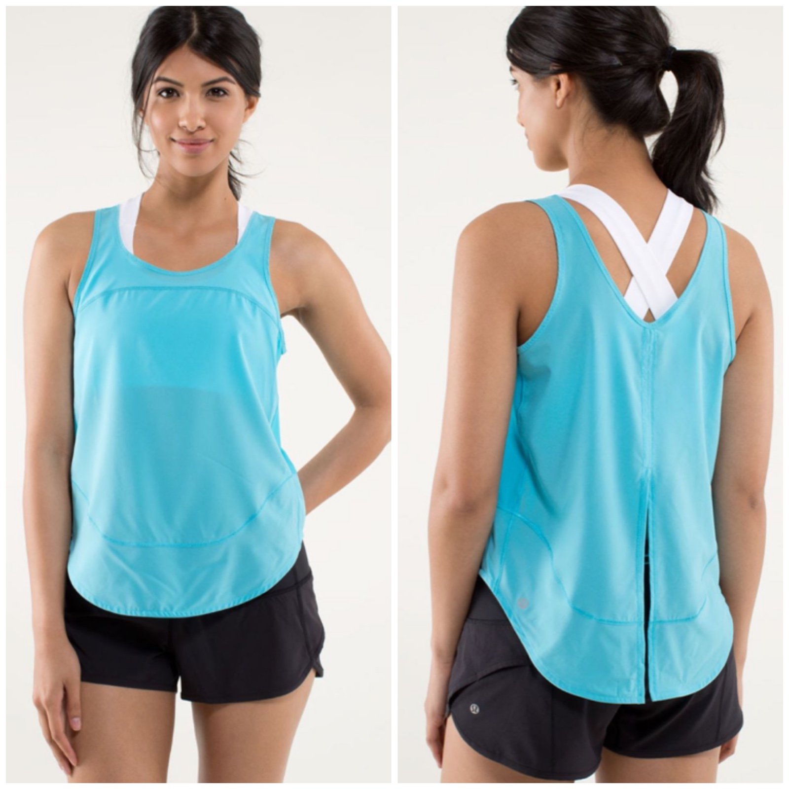 Lululemon Run: Featherweight Singlet in Spry Blue