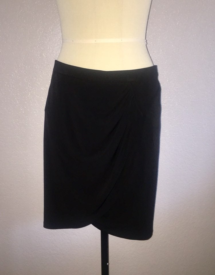 Michael Kors Black Cross Front Skirt