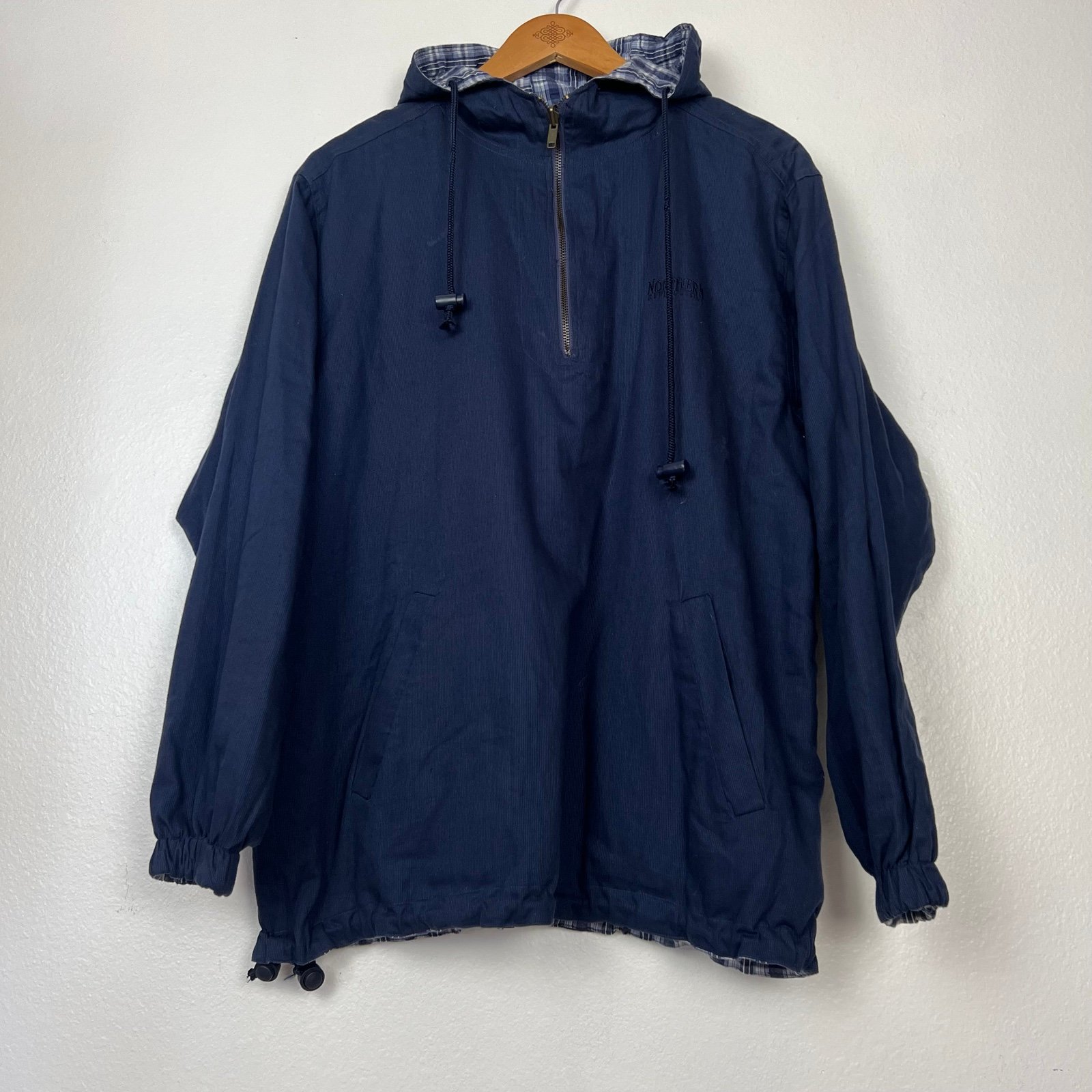 Vintage 90s Northern Reflections reversible anorak jacket