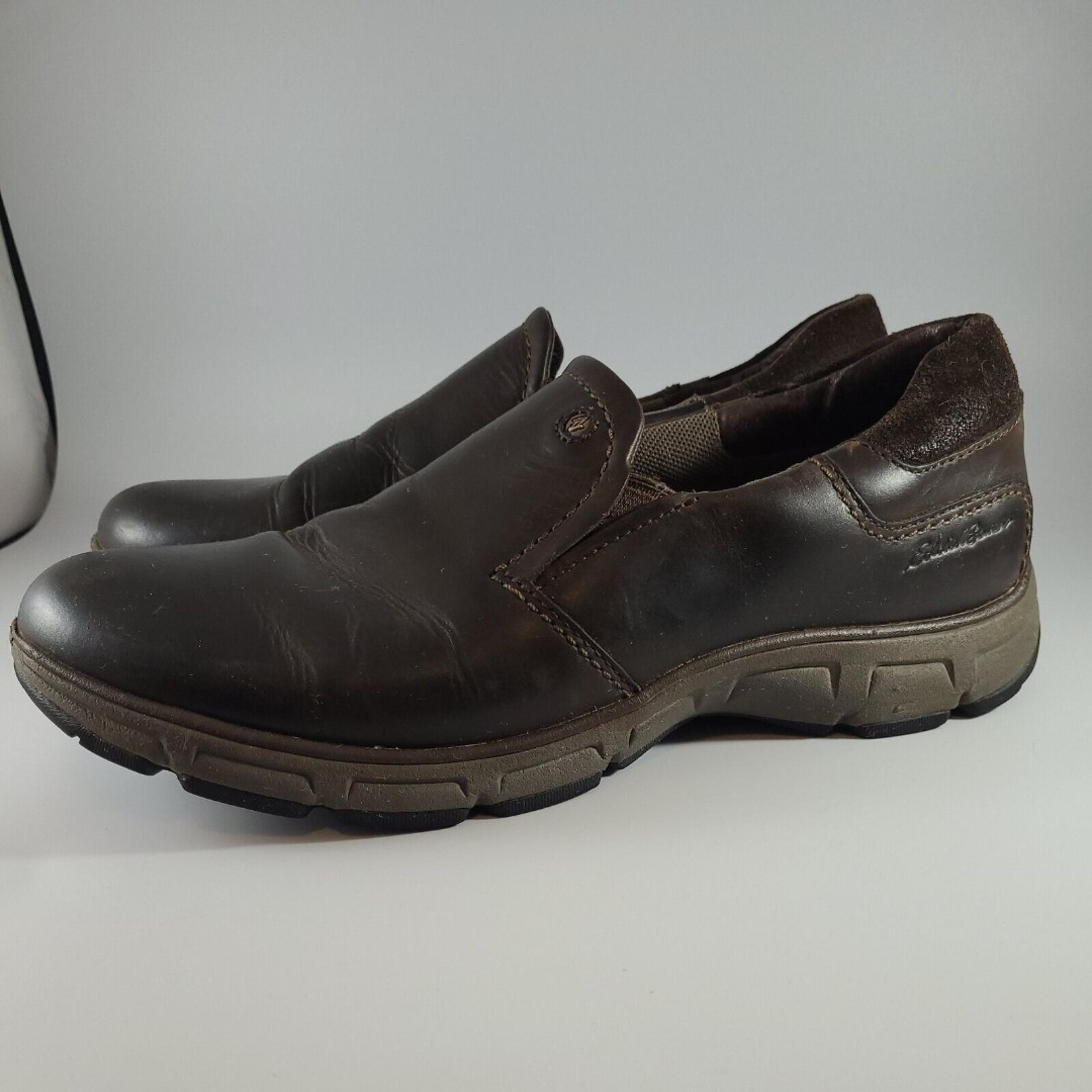Eddie Bauer Men's Newport Slip On Light Brown Leather Shoes Size US 10, Euro 44