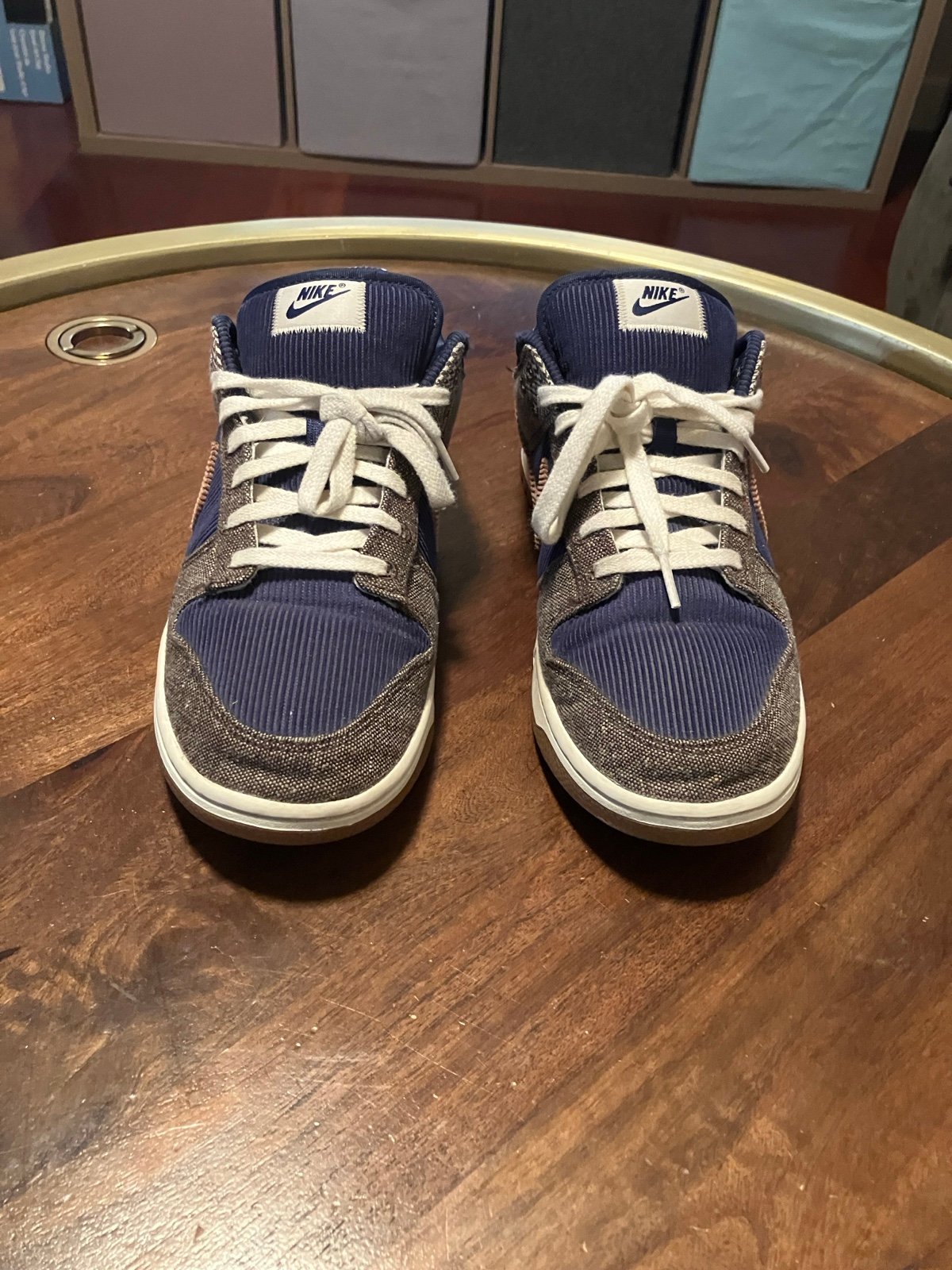 Nike Dunk Low PRM Sneakers Shoes Midnight Navy/Baroque Brown FQ8746-410 US 9.5