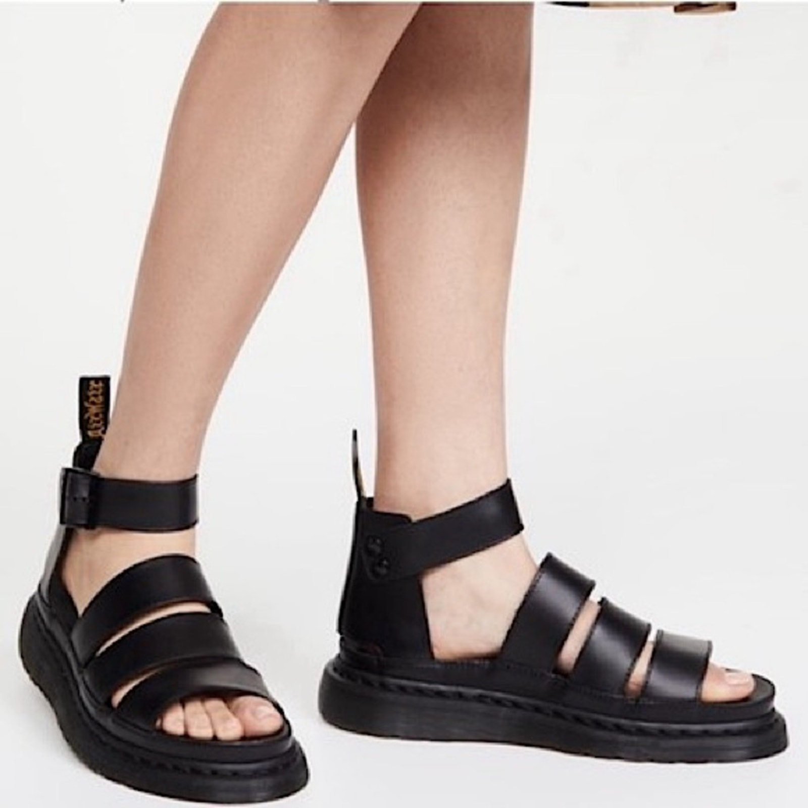 Dr. Martens NEW Clarissa II Platform Sandal Black Brando 7