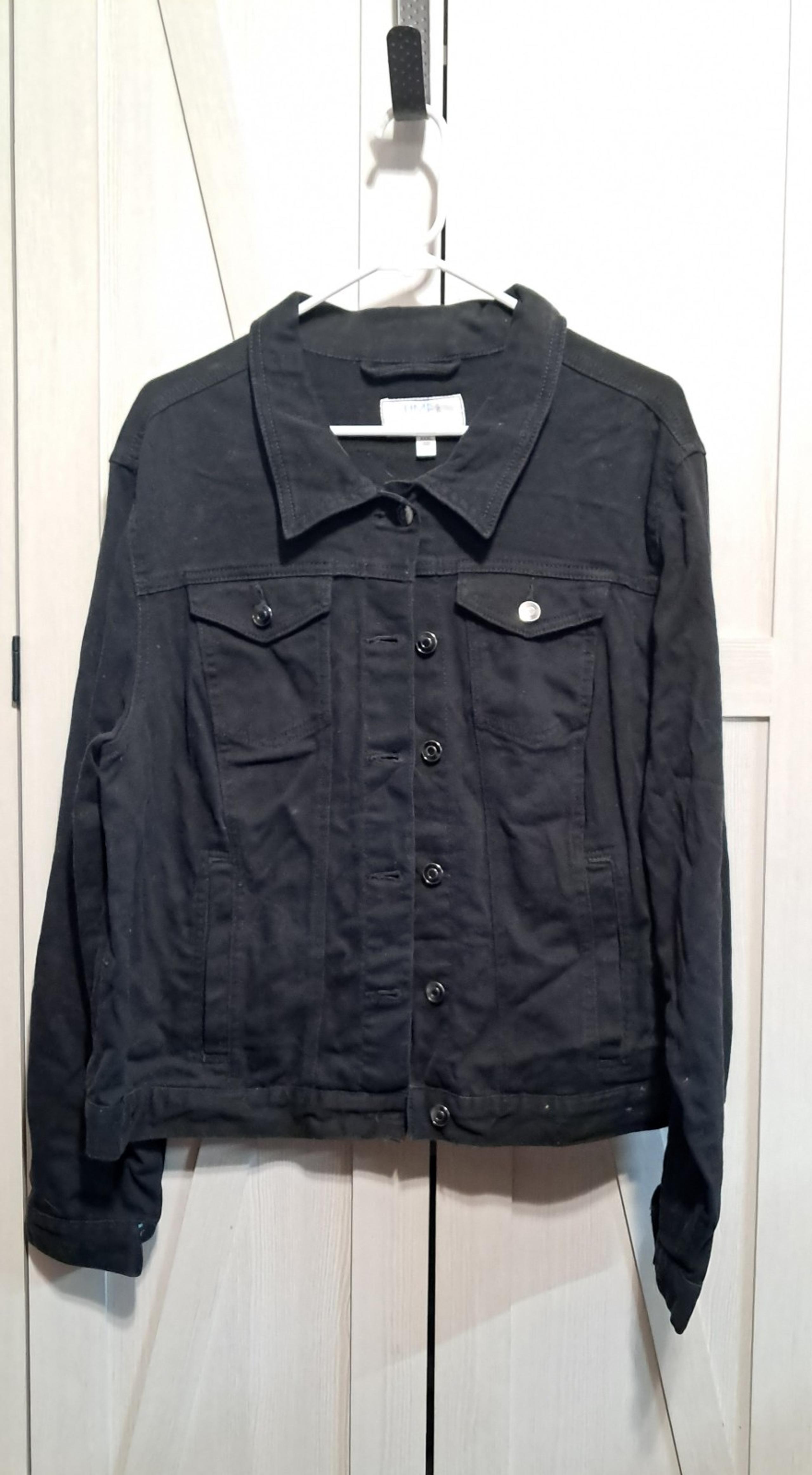 Womens time and tru button down jean jacket size 3xl (22)