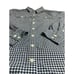 Vineyard Vines Performance Sz 2 Black/White Gingham Roll Tab Long Sleeve
