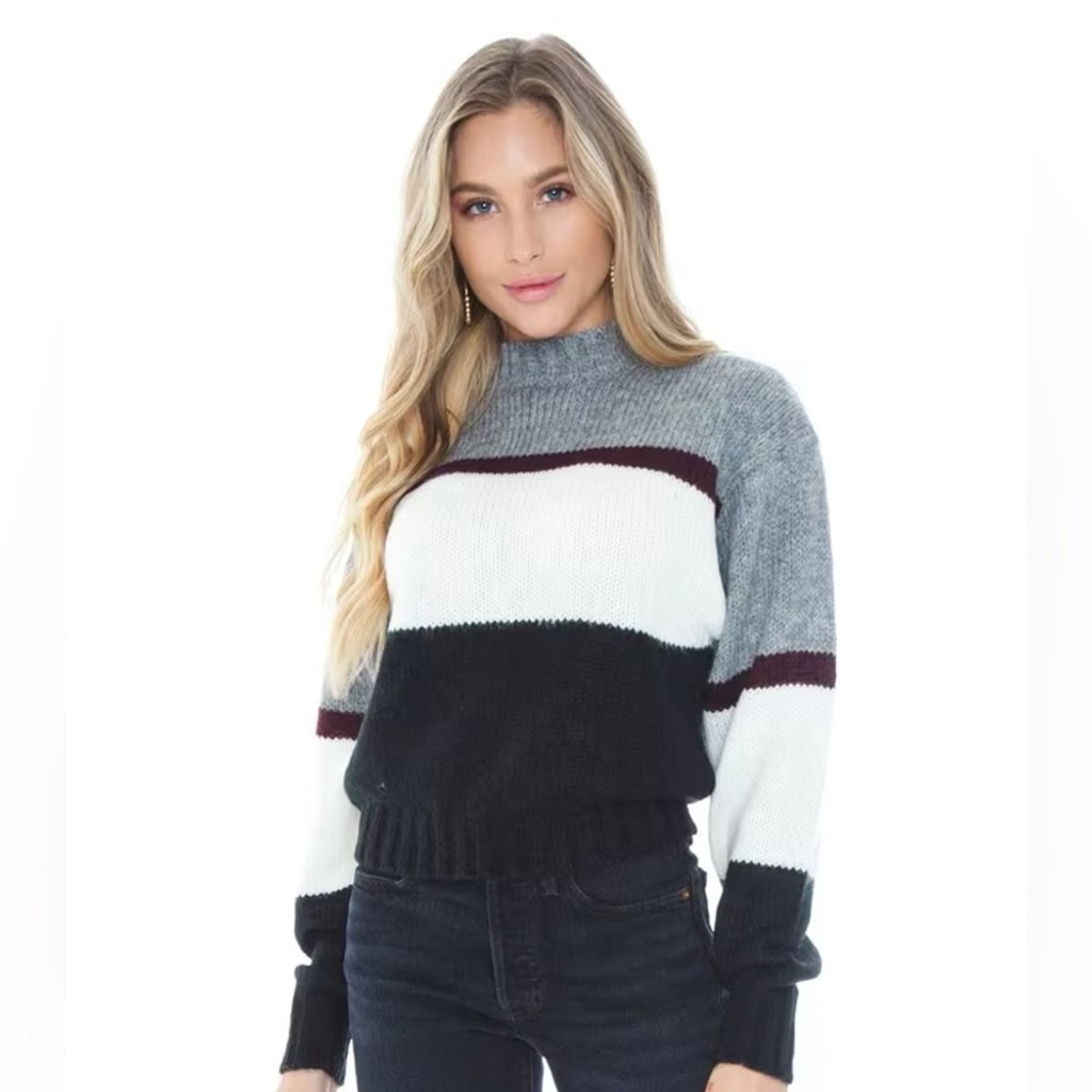 EUC Size XS REBECCA MINKOFF LILIANA STRIPED SWEATER