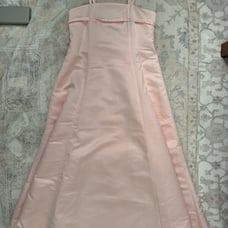 Pink satin dress