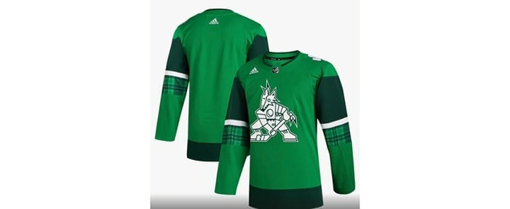 Brand new nhl st Patrick's day Jersey size 56