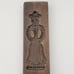 Set of 2 Wooden Dutch Folk Speculaas Cookie Mold Butter Presses 15.75 Tall