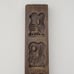 Set of 2 Wooden Dutch Folk Speculaas Cookie Mold Butter Presses 15.75 Tall