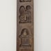Set of 2 Wooden Dutch Folk Speculaas Cookie Mold Butter Presses 15.75 Tall