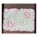 Vintage quilted rose pattern heart ruffle sham pillowcase