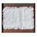Vintage quilted rose pattern heart ruffle sham pillowcase