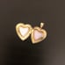 14K Gold Heart Locket Pendant