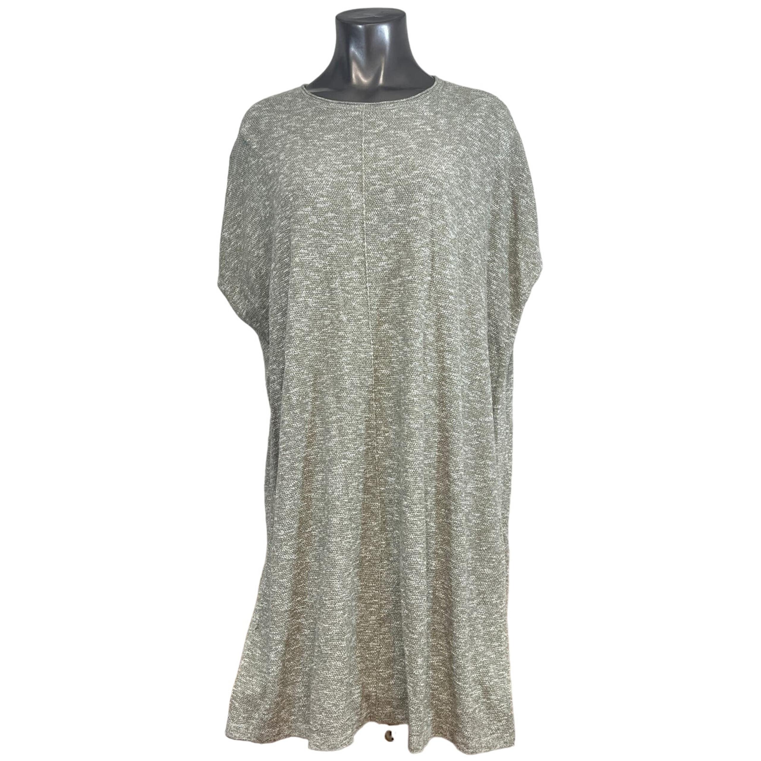 J. Jill Pure Jill Womens Shift Top Cap Sleeve Knit Green Round Neck Lagenlook XL