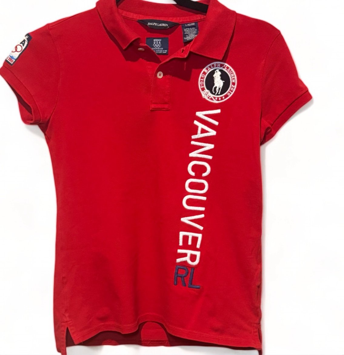 Ralph Lauren Boy’s Lg Red Polo Shirt Team USA Olympic Vancouver 2010