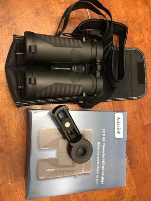 New 12x42 HD Binoculars for Adults High Powered with Phone Adapter and Tripod
