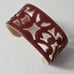 Chic Brown and Cream Cuff Bracelet