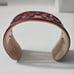 Chic Brown and Cream Cuff Bracelet