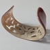 Chic Brown and Cream Cuff Bracelet