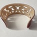 Chic Brown and Cream Cuff Bracelet