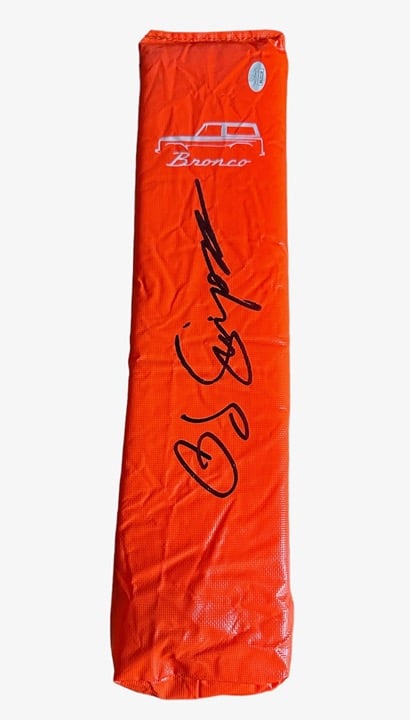 OJ Simpson Signed Ford Bronco Football Pylon