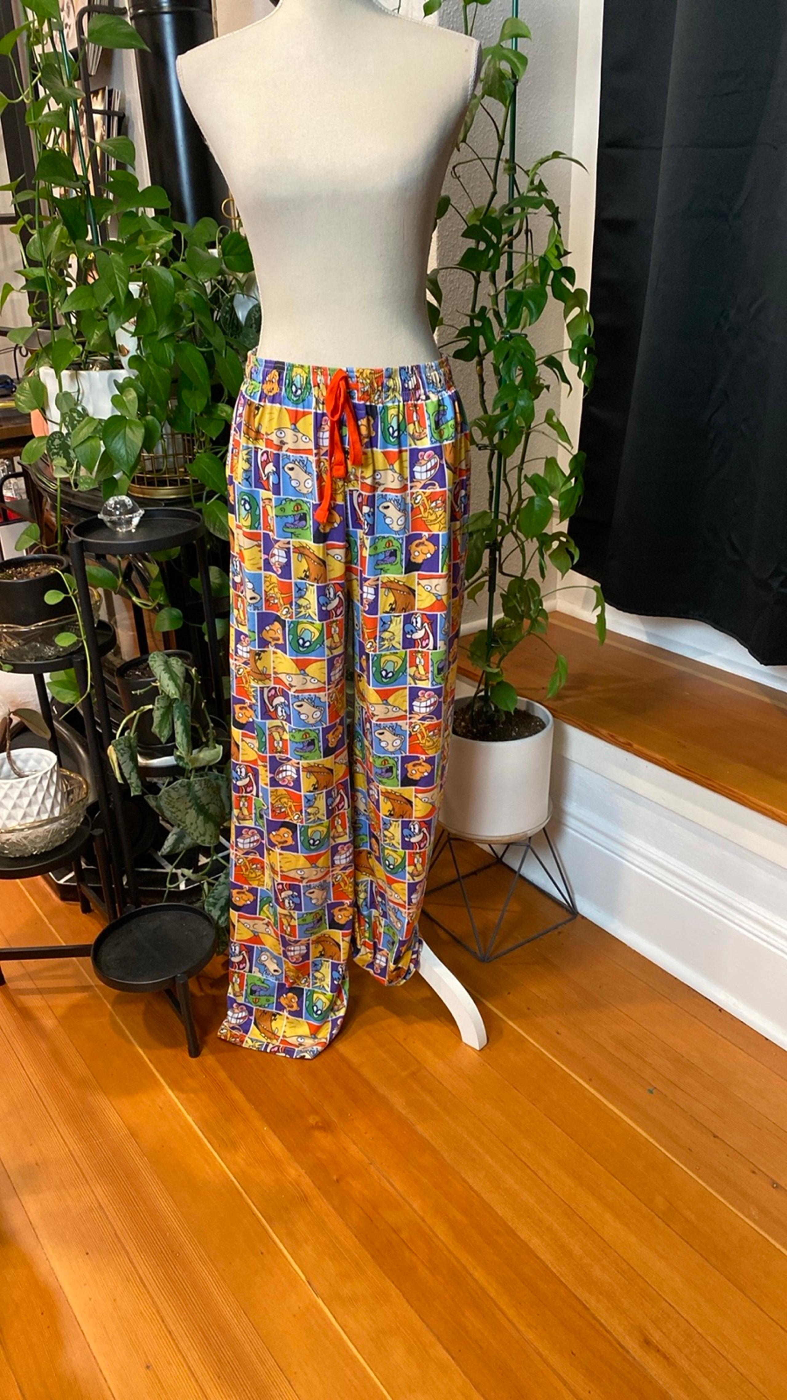 Vintage 1990s Men’s Nickelodeon Lounge Pajama Pants – Nostalgic Comfort