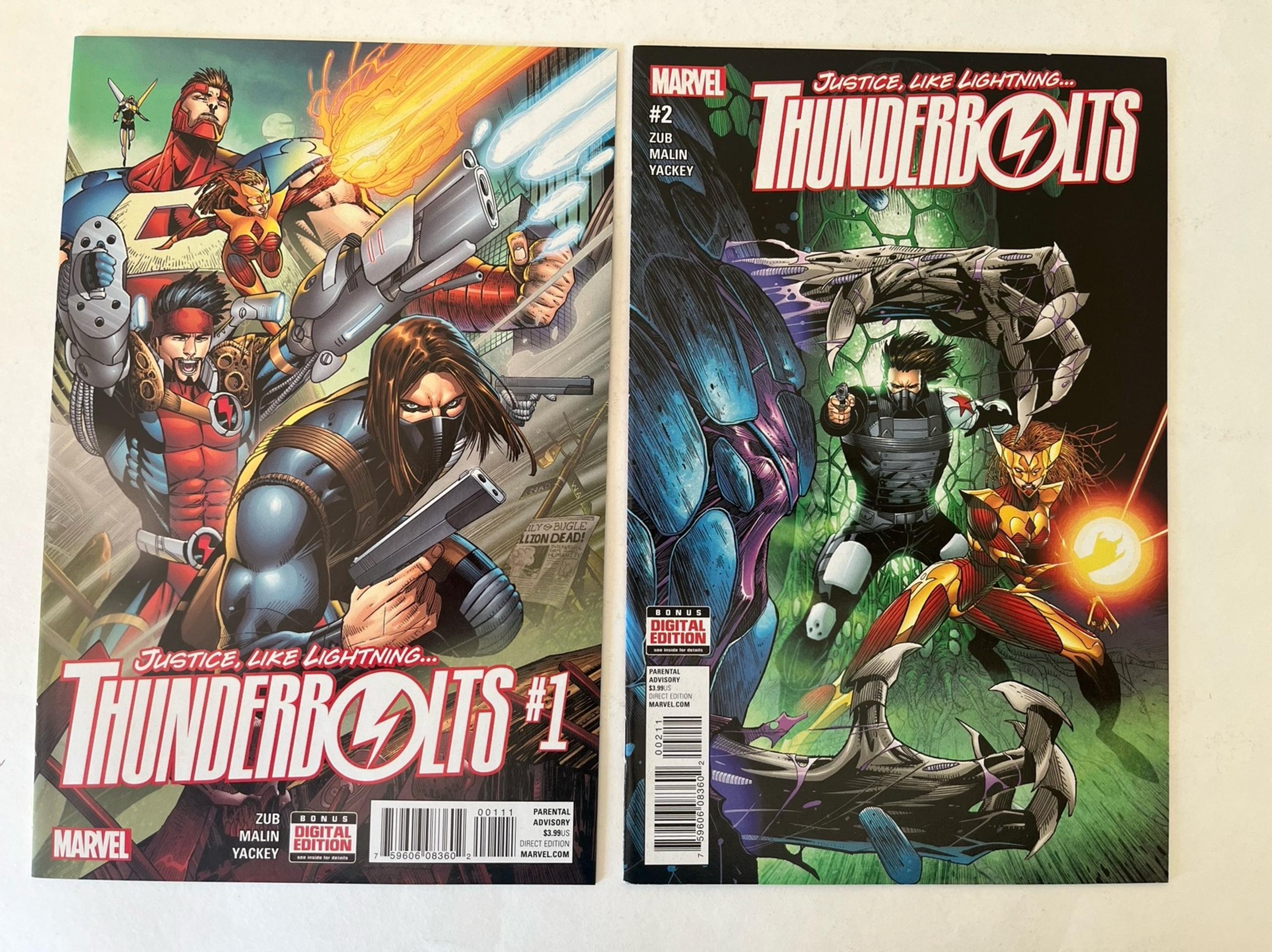 Thunderbolts 1 2 2016 Marvel Comic Books