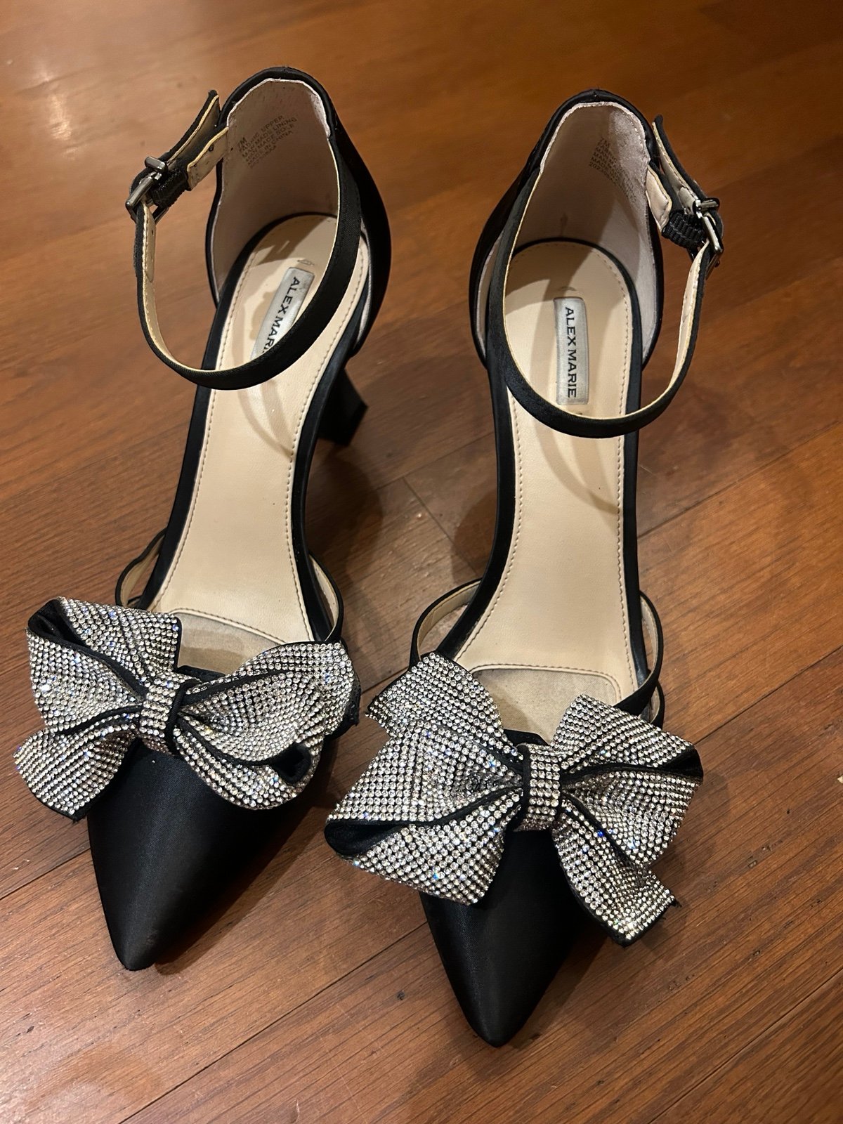 alex marie black heels size 7