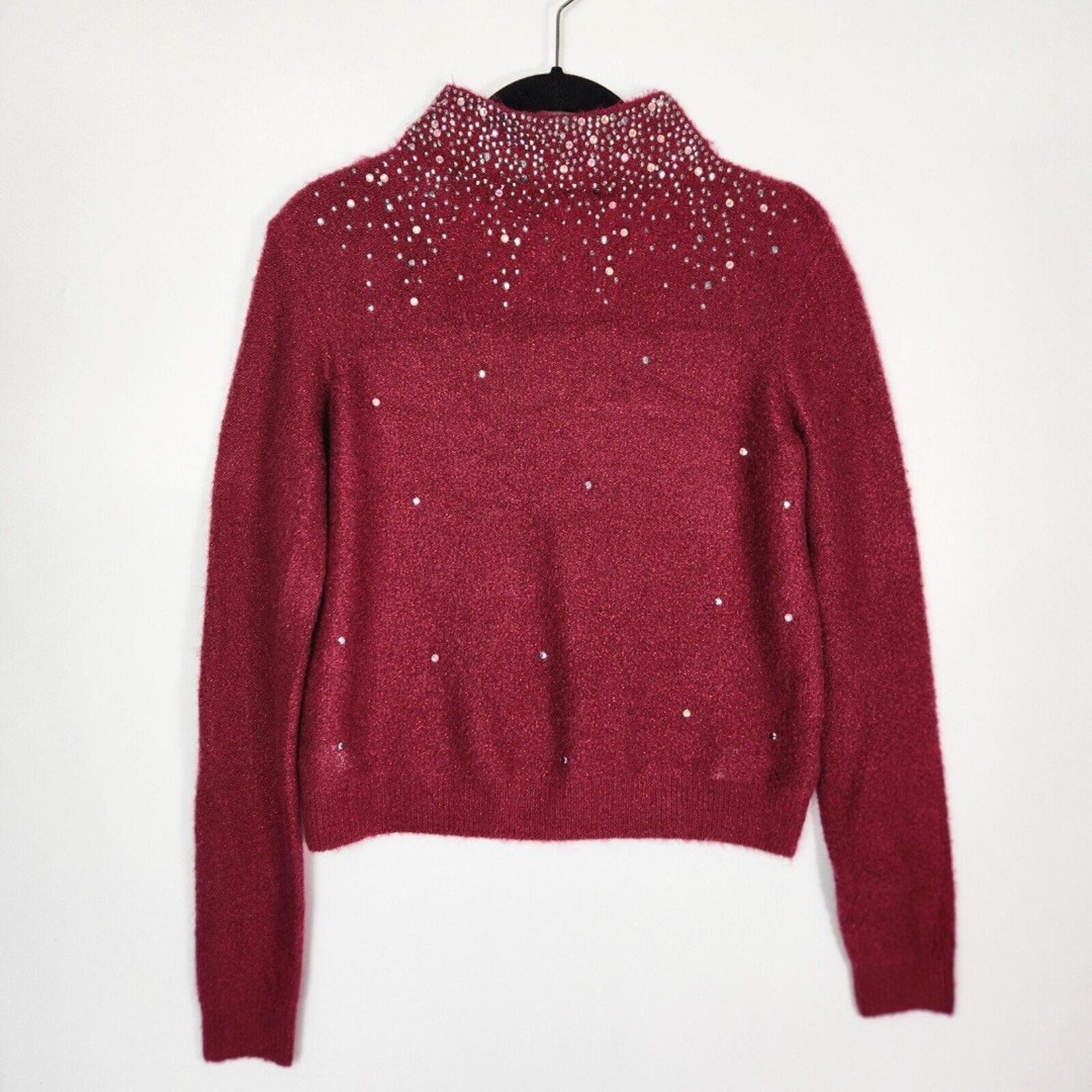 Juicy Couture Sweater Womens XS Y2k Style Bratz Bling Retro Glam Preppy Knitted