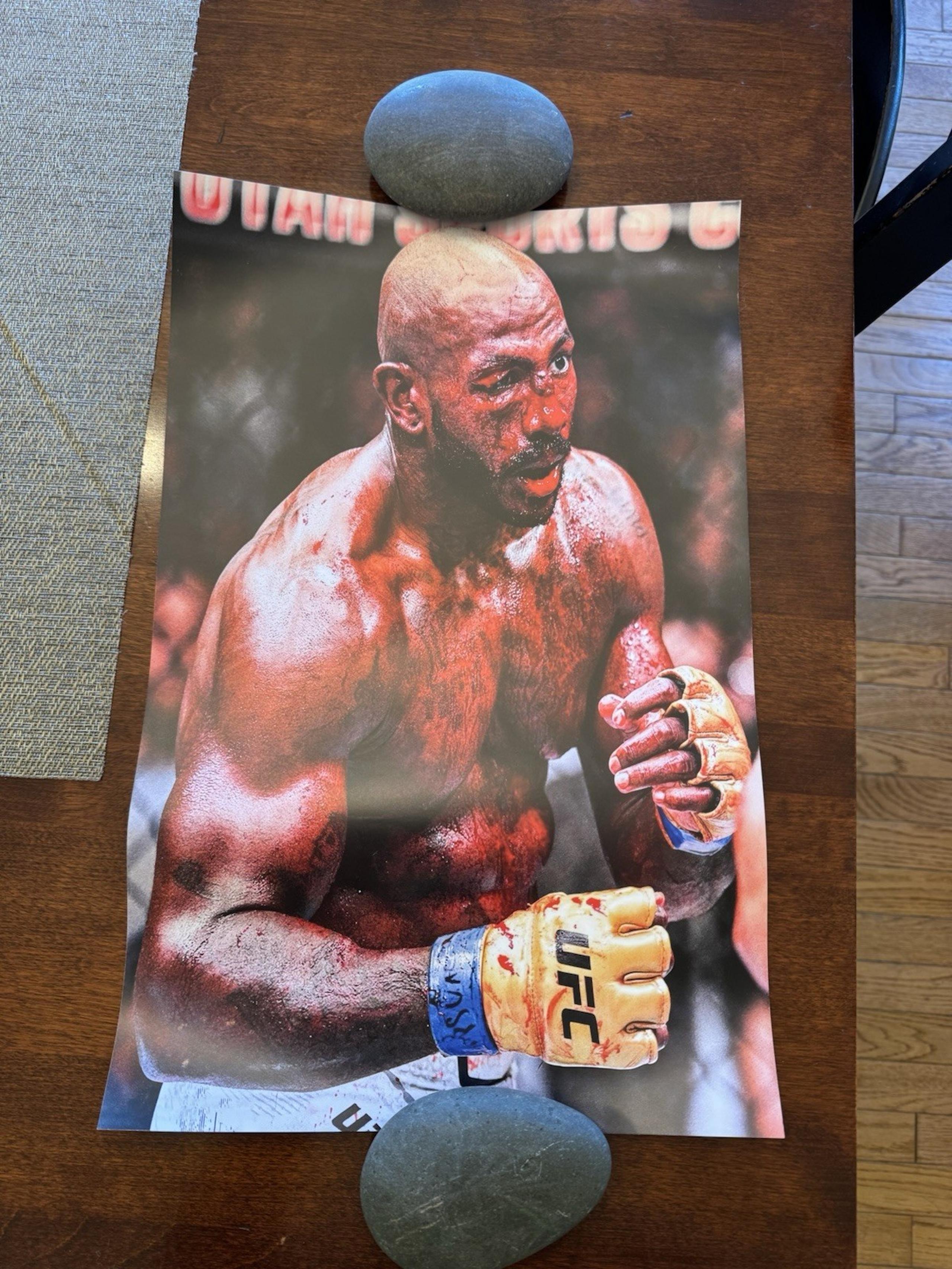 Khalil Rountree Jr UFC307 Championship Fight Poster 11x17 in.