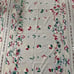 Boho Hand Embroidered Cut Work Lace Linen Tablecloth 89” x 43”