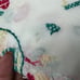Boho Hand Embroidered Cut Work Lace Linen Tablecloth 89” x 43”