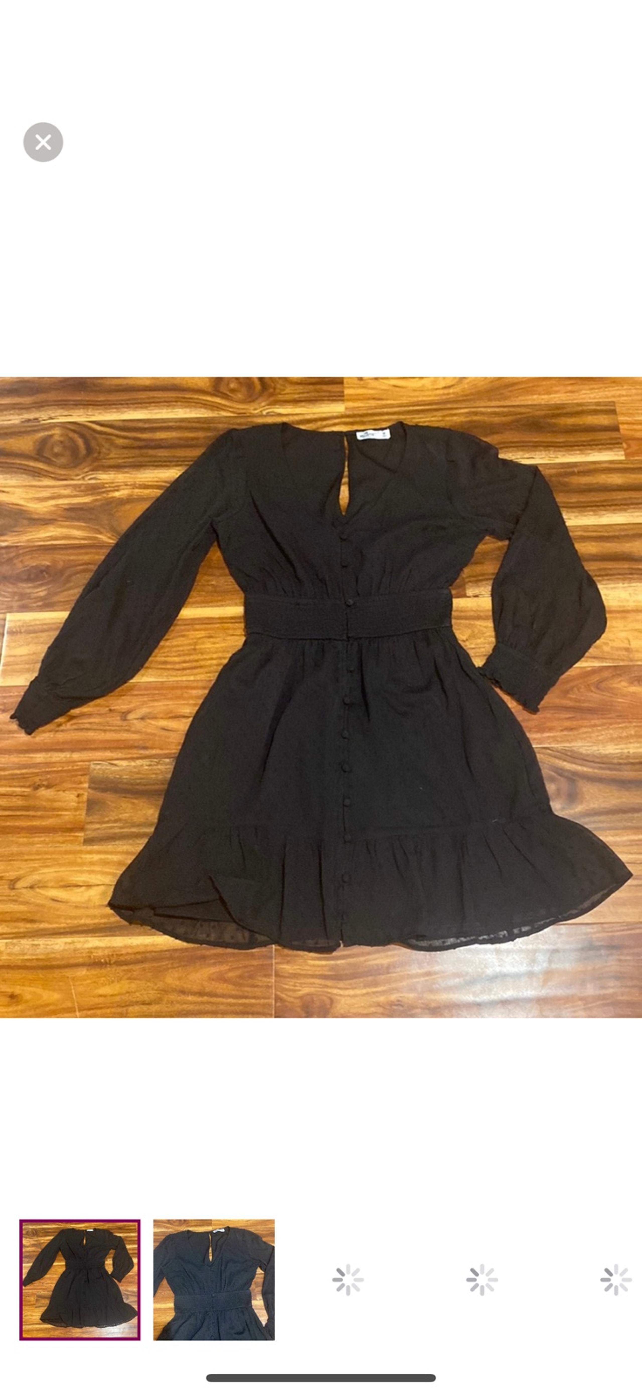 Hollister Black long sleeve dress