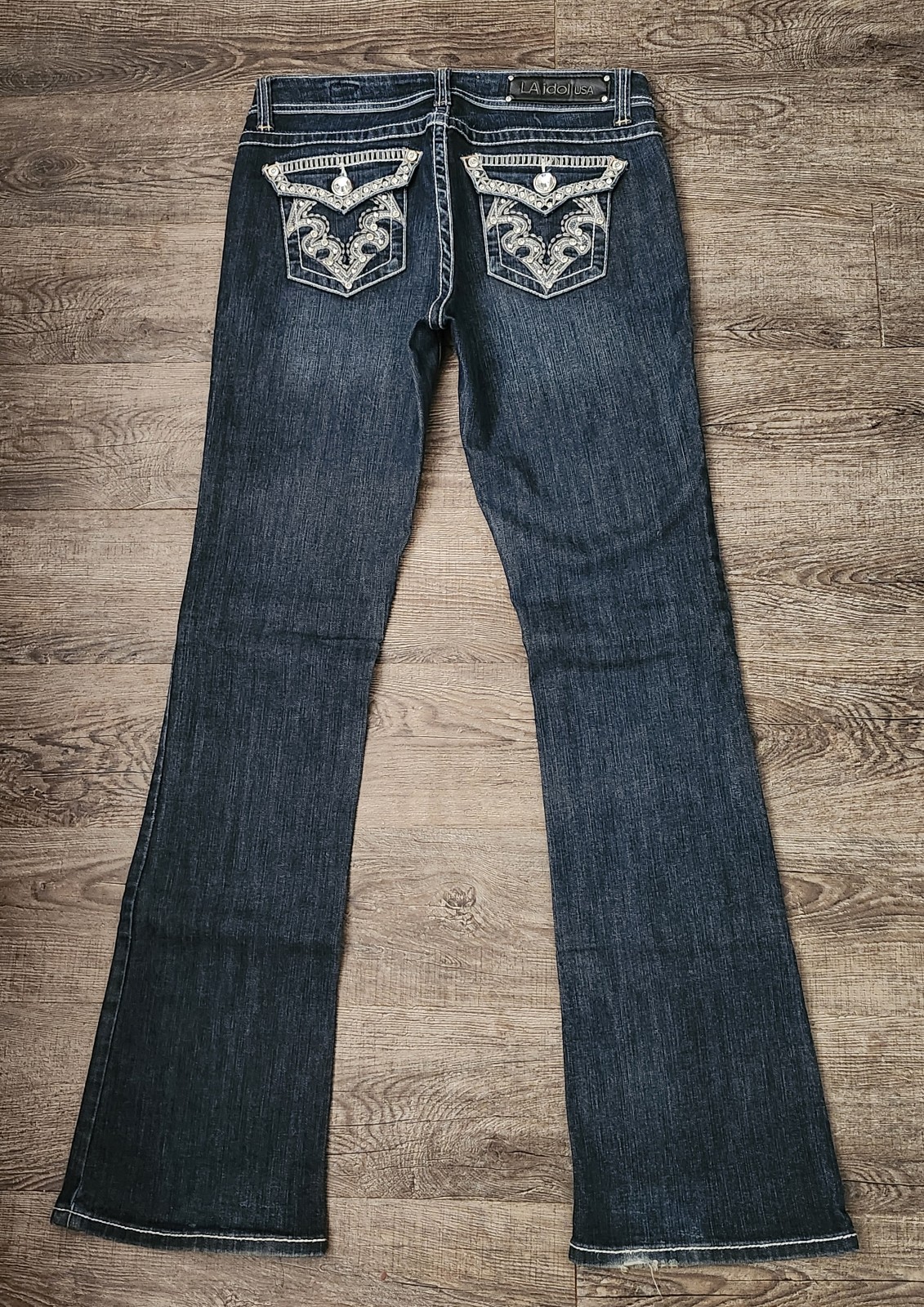 宅配便配送 Junior Women's L.A Idol Whiskered Distressed Rhinestone ルームウェア・パジャマ