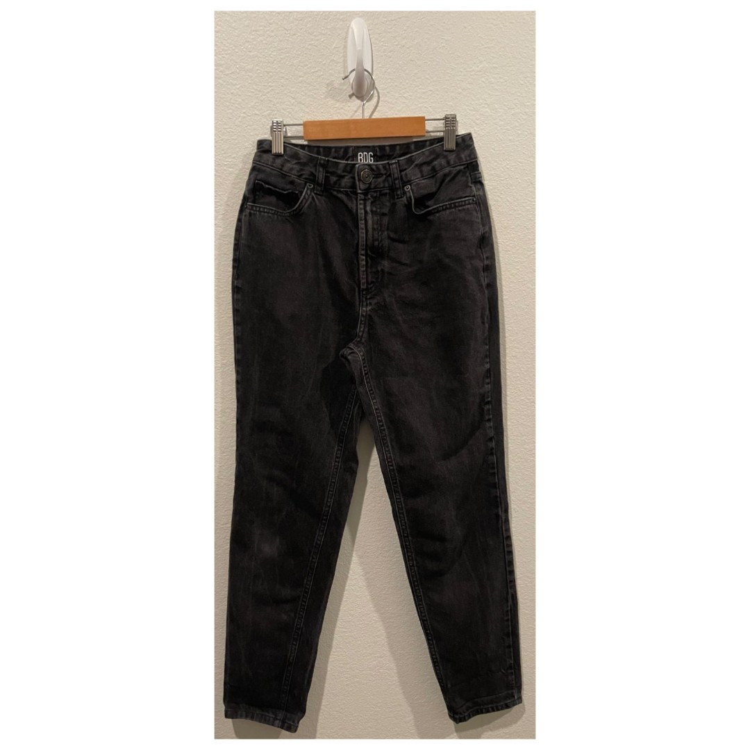 BDG Black Denim High Waisted Mom Jeans